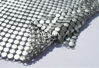 中国 金属スパンコールがついたアルミニウム網のシャワー・カーテン、網の飾り布の生地の柔らかい質 サプライヤー