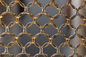 スペース ディバイダーのための青銅色色のチェーン・メール リング金属の網のカーテンのパネル サプライヤー